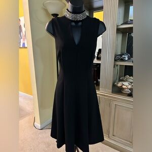 Black skater dress by Calvin Klein size 8